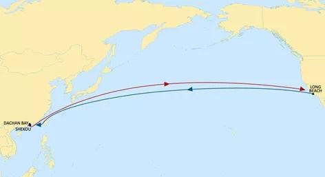 MSC PUMA航线行驶路线