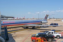 American's previous livery on an MD-83