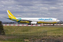 The entry of the Airbus A330 in 2013 coincided with the launching of Cebu Pacific's low-cost, long-haul international flights.