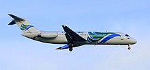 A McDonnell Douglas DC-9-30 on one of its final flight to Mactan–Cebu International Airport in 2006