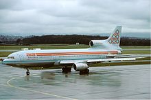 Lockheed L-1011 TriStar of Alia in the short-lived, experimental early-1980s livery